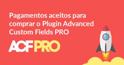 Que tipos de pagamentos são aceitos para comprar o Plugin Advanced Custom Fields PRO?