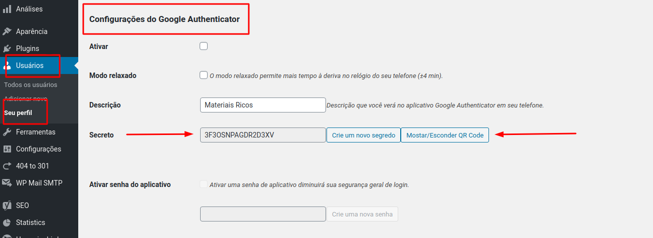 Como ativar a verificação em duas etapas no WordPress