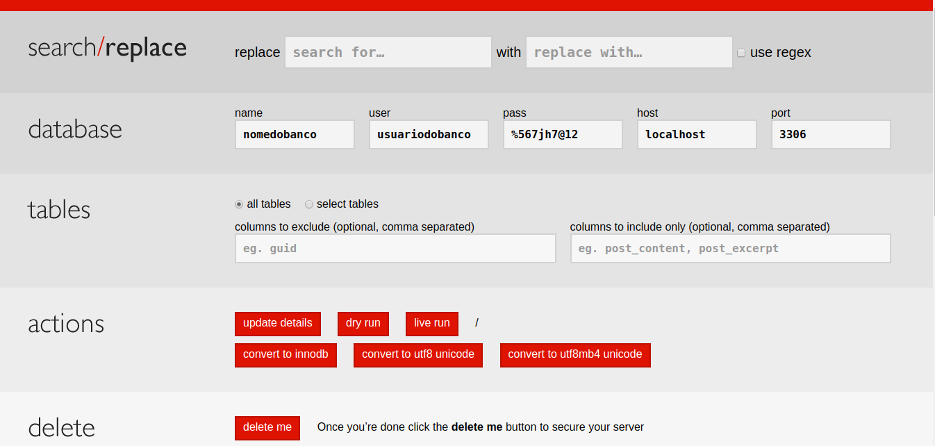 Nippyspace search mp4. Search replace DB. URL replace. Replace with or by. Listery search.