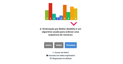 A técnica de ordenação Bubblesort também é conhecida por ordenação por  flutuação ou por método da bolha. 