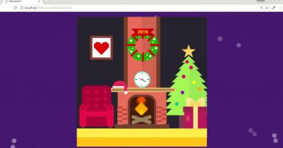 A with christmas with CSS and HTML