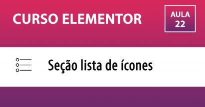 Curso Elementor - Lista de ícones