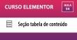 Curso Elementor - Tabela de conteúdo