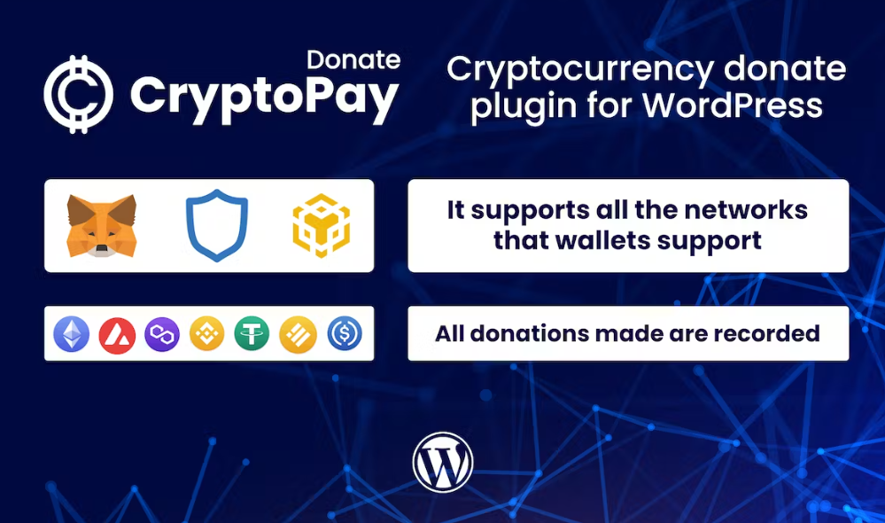 CryptoPay Donate – plugin de doação de criptomoeda