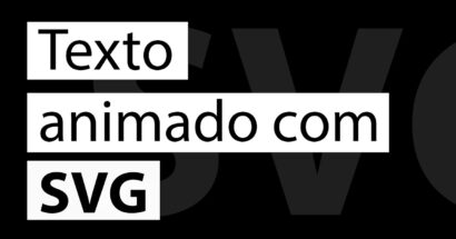 Animação em texto com SVG