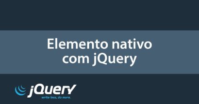 Como pegar um elemento nativo com jQuery?