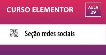 CURSO ELEMENTOR - Redes sociais