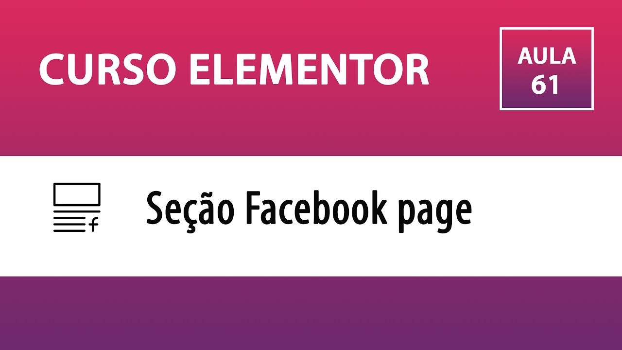 CURSO ELEMENTOR – Facebook page