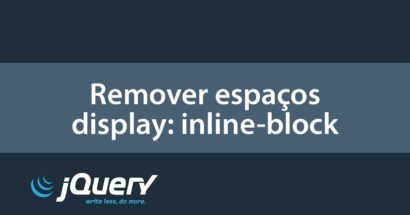 Remover espaços em branco em elementos de display: inline-block